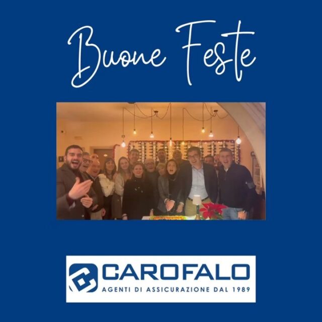 Auguri di Buone Feste a voi che ci scegliete ogni giorno da tutto lo staff Carofalo.

Vi auguriamo giorni di meritata serenità.

L’agenzia rispetterà il classico orario di apertura ad eccezione dei giorni di festa.

#auguridibuonnatale #carofaloassicurazioni #lecce